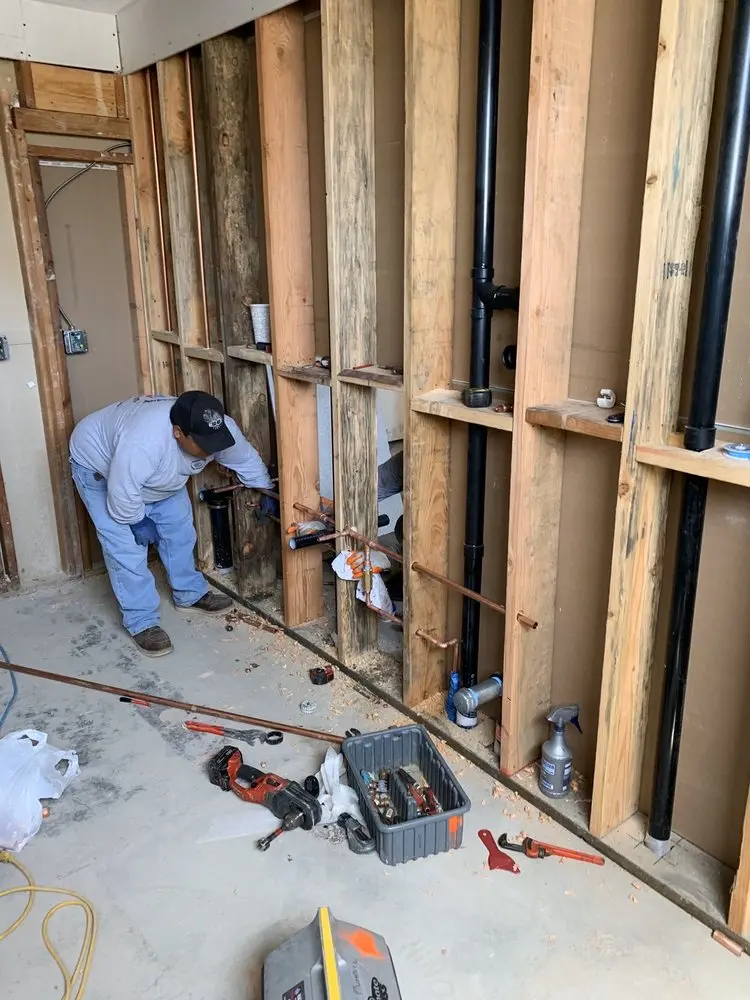Commercial rough-in plumbing for Gas Line Repair in Mont Belvieu